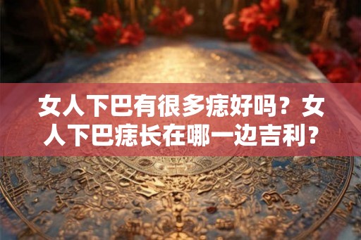 女人下巴有很多痣好吗？女人下巴痣长在哪一边吉利？