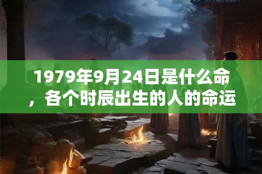 1979年9月24日是什么命，各个时辰出生的人的命运
