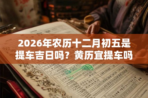 2026年农历十二月初五是提车吉日吗？黄历宜提车吗？