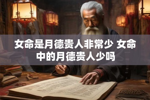 女命是月德贵人非常少 女命中的月德贵人少吗