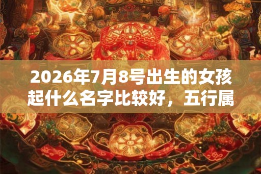 2026年7月8号出生的女孩起什么名字比较好，五行属什么