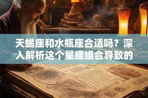 天蝎座和水瓶座合适吗？深入解析这个星座组合导致的情感结局