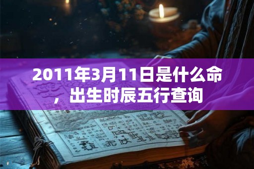 2011年3月11日是什么命,出生时辰五行查询 2011年3月11日是什么命,出生时辰五行查询