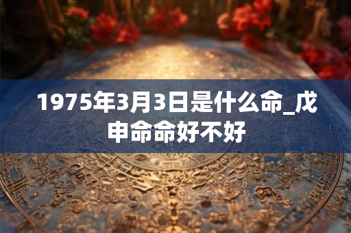 1975年3月3日是什么命_戊申命命好不好
