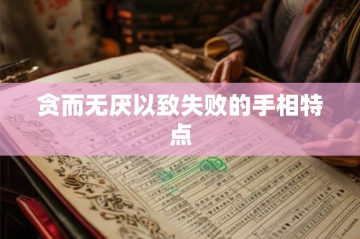 贪而无厌以致失败的手相特点