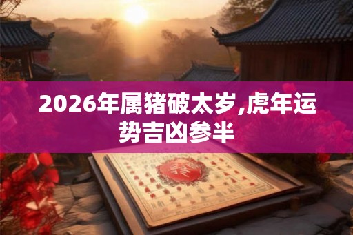 2026年属猪破太岁,虎年运势吉凶参半