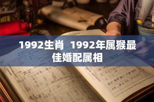 1992生肖  1992年属猴最佳婚配属相