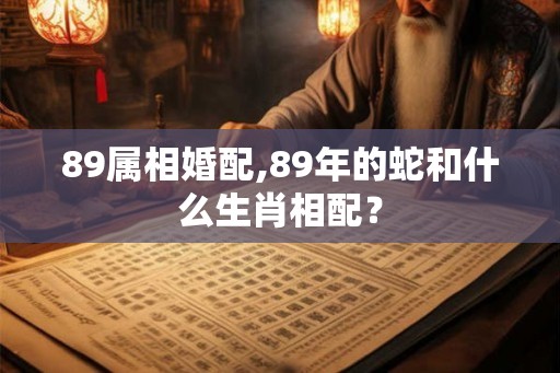 89属相婚配,89年的蛇和什么生肖相配？