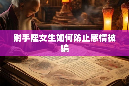 射手座女生如何防止感情被骗 射手座女生如何防止感情被骗