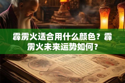 霹雳火适合用什么颜色？霹雳火未来运势如何？