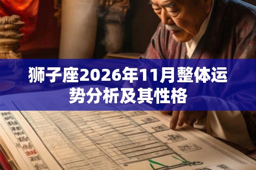 狮子座2026年11月整体运势分析及其性格 狮子座2026年11月整体运势分析及其性格