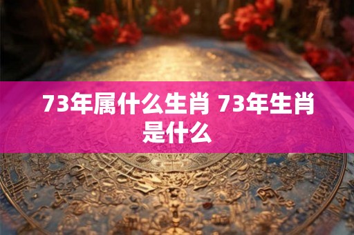 73年属什么生肖 73年生肖是什么