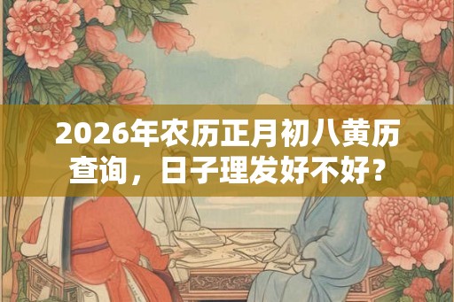 2026年农历正月初八黄历查询，日子理发好不好？