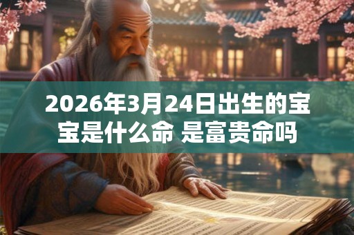 2026年3月24日出生的宝宝是什么命 是富贵命吗
