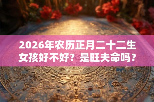2026年农历正月二十二生女孩好不好？是旺夫命吗？