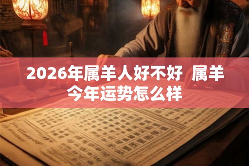 2026年属羊人好不好  属羊今年运势怎么样