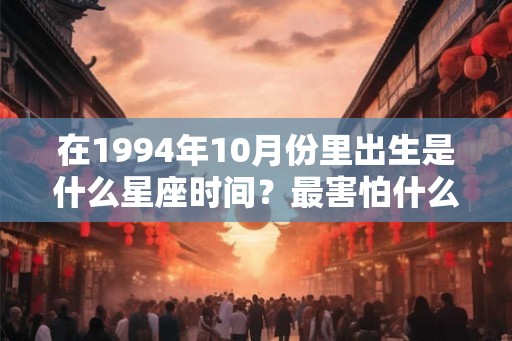 在1994年10月份里出生是什么星座时间？最害怕什么星座？