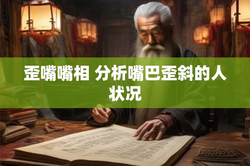 歪嘴嘴相 分析嘴巴歪斜的人状况