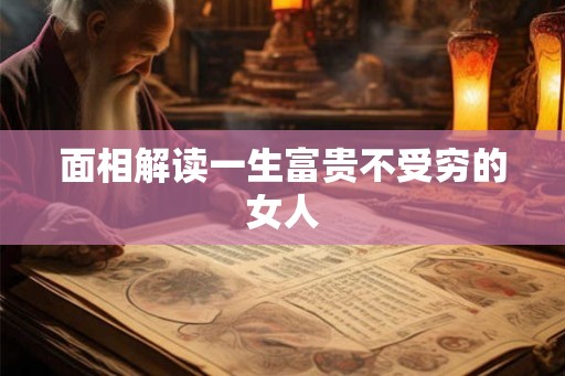 面相解读一生富贵不受穷的女人 面相解读一生富贵不受穷的女人
