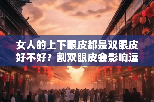 女人的上下眼皮都是双眼皮好不好？割双眼皮会影响运势吗？
