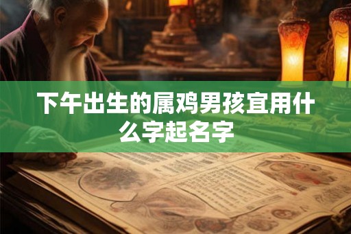下午出生的属鸡男孩宜用什么字起名字