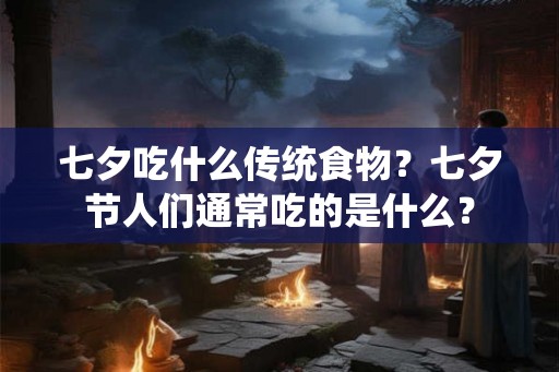 七夕吃什么传统食物？七夕节人们通常吃的是什么？