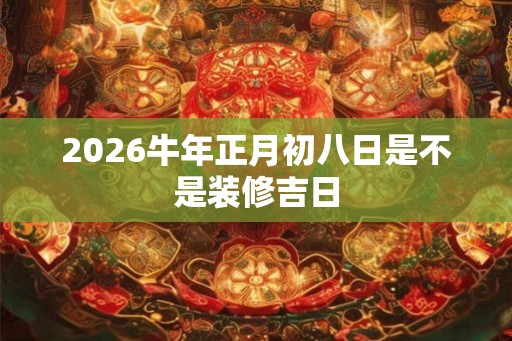 2026牛年正月初八日是不是装修吉日