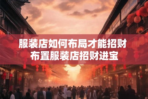 服装店如何布局才能招财 布置服装店招财进宝
