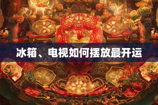 冰箱、电视如何摆放最开运