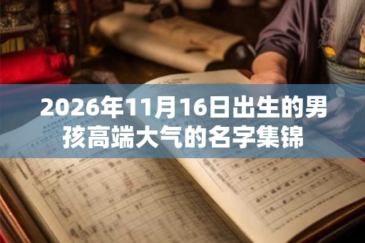 2026年11月16日出生的男孩高端大气的名字集锦