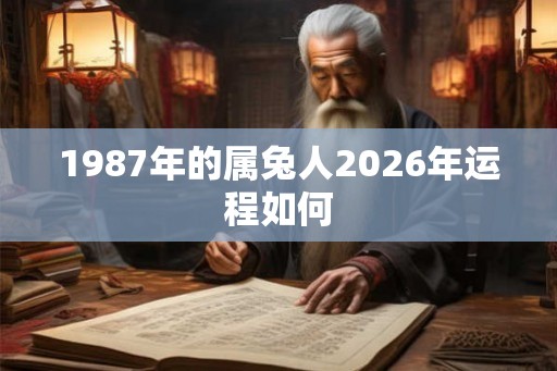 1987年的属兔人2026年运程如何 1987年的属兔人2026年运程如何