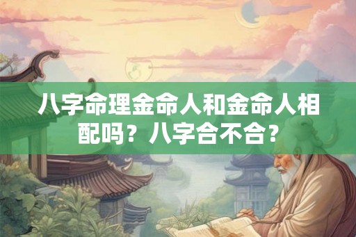 八字命理金命人和金命人相配吗？八字合不合？