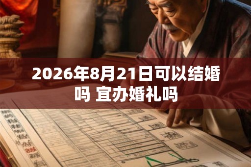 2026年8月21日可以结婚吗 宜办婚礼吗 2026年8月21日可以结婚吗 宜办婚礼吗