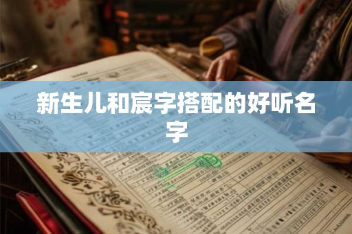 新生儿和宸字搭配的好听名字
