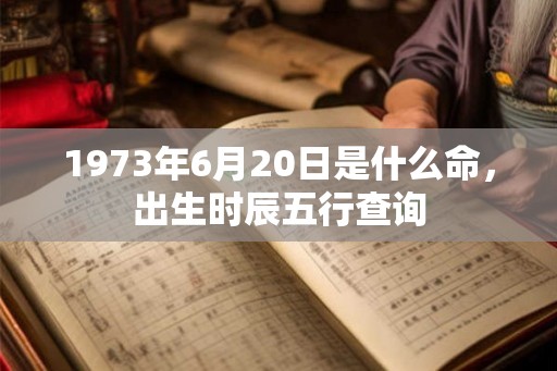 1973年6月20日是什么命，出生时辰五行查询