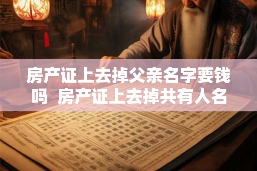 房产证上去掉父亲名字要钱吗  房产证上去掉共有人名字