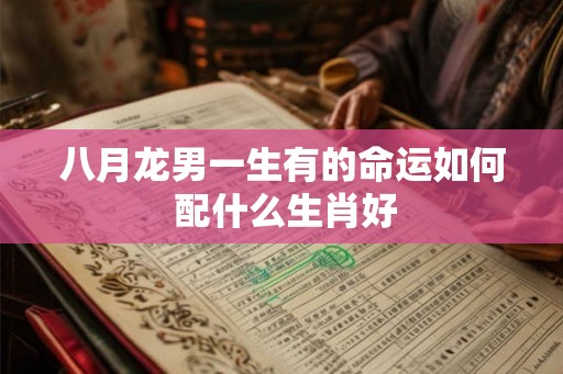 八月龙男一生有的命运如何 配什么生肖好