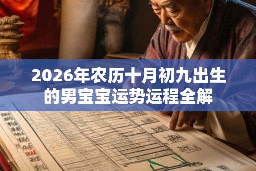 2026年农历十月初九出生的男宝宝运势运程全解