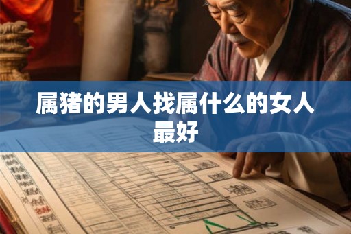 属猪的男人找属什么的女人最好