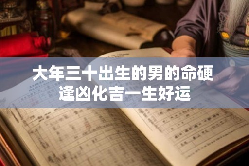 大年三十出生的男的命硬 逢凶化吉一生好运