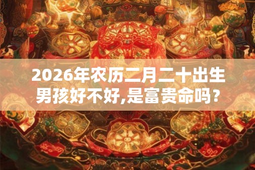 2026年农历二月二十出生男孩好不好,是富贵命吗？