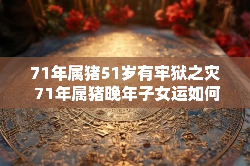 71年属猪51岁有牢狱之灾 71年属猪晚年子女运如何 71年属猪51岁有牢狱之灾 71年属猪晚年子女运如何