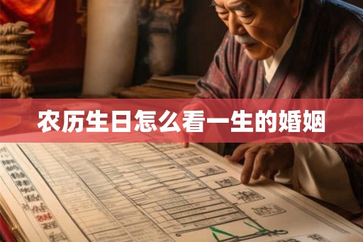 农历生日怎么看一生的婚姻