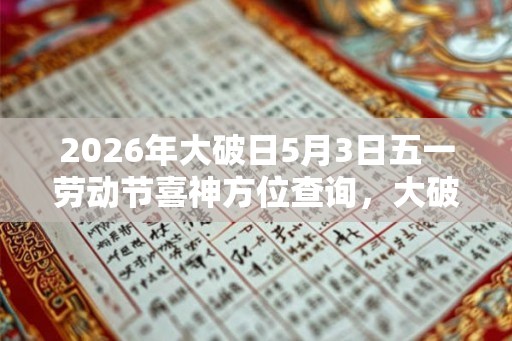 2026年大破日5月3日五一劳动节喜神方位查询，大破日什么意思？