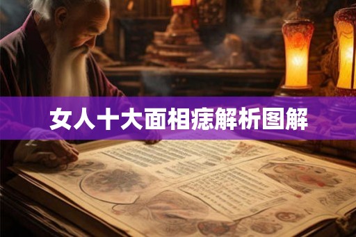女人十大面相痣解析图解