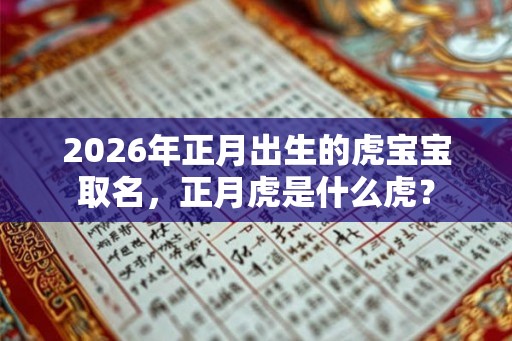 2026年正月出生的虎宝宝取名，正月虎是什么虎？
