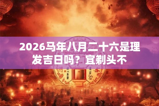 2026马年八月二十六是理发吉日吗？宜剃头不