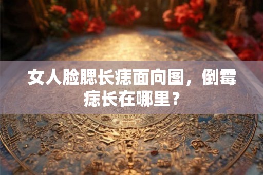 女人脸腮长痣面向图，倒霉痣长在哪里？