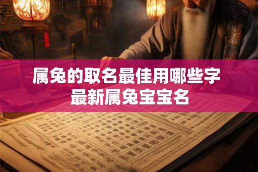 属兔的取名最佳用哪些字 最新属兔宝宝名