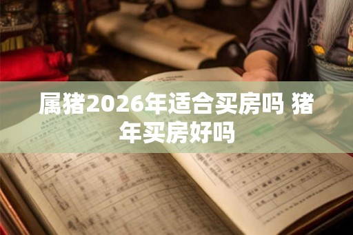 属猪2026年适合买房吗 猪年买房好吗